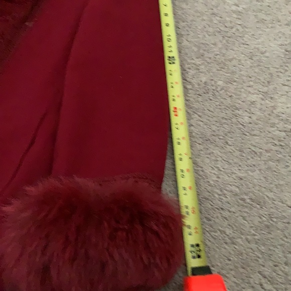 Marvin Richards lambs wool Fox Fur long coat - Picture 13 of 16